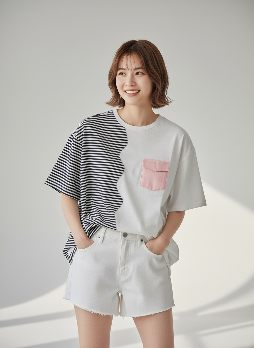 Marseille Tee (1-Breton Stripe Navy) | Hooman (Adult/Kids)