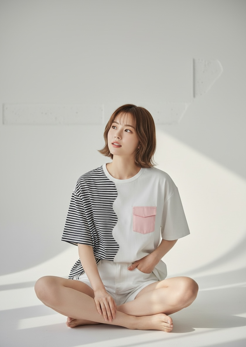 Marseille Tee (1-Breton Stripe Navy) | Hooman (Adult/Kids)