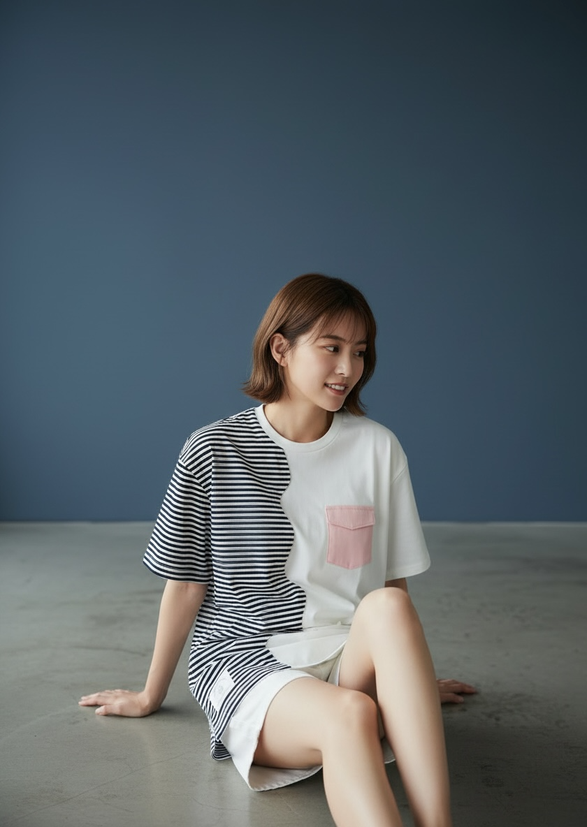 Marseille Tee (1-Breton Stripe Navy) | Hooman (Adult/Kids)