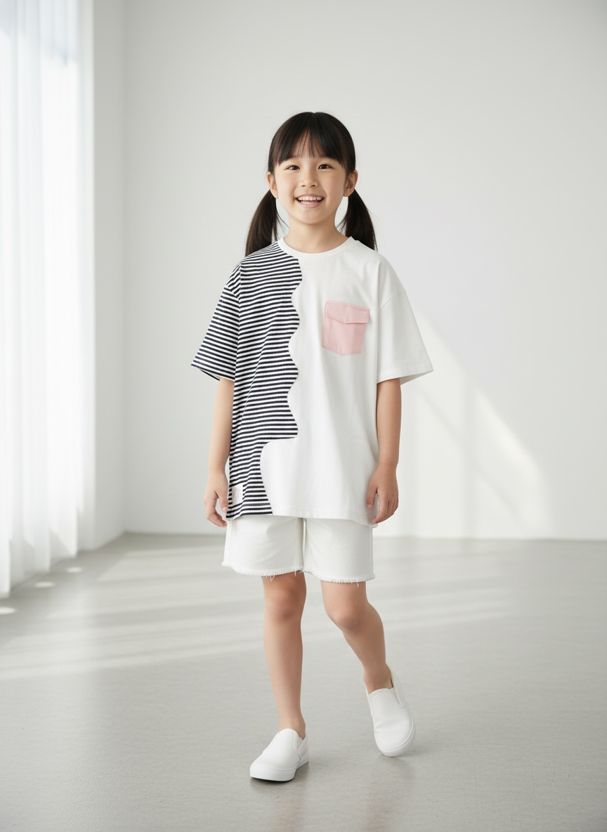 Marseille Tee (1-Breton Stripe Navy) | Hooman (Adult/Kids)