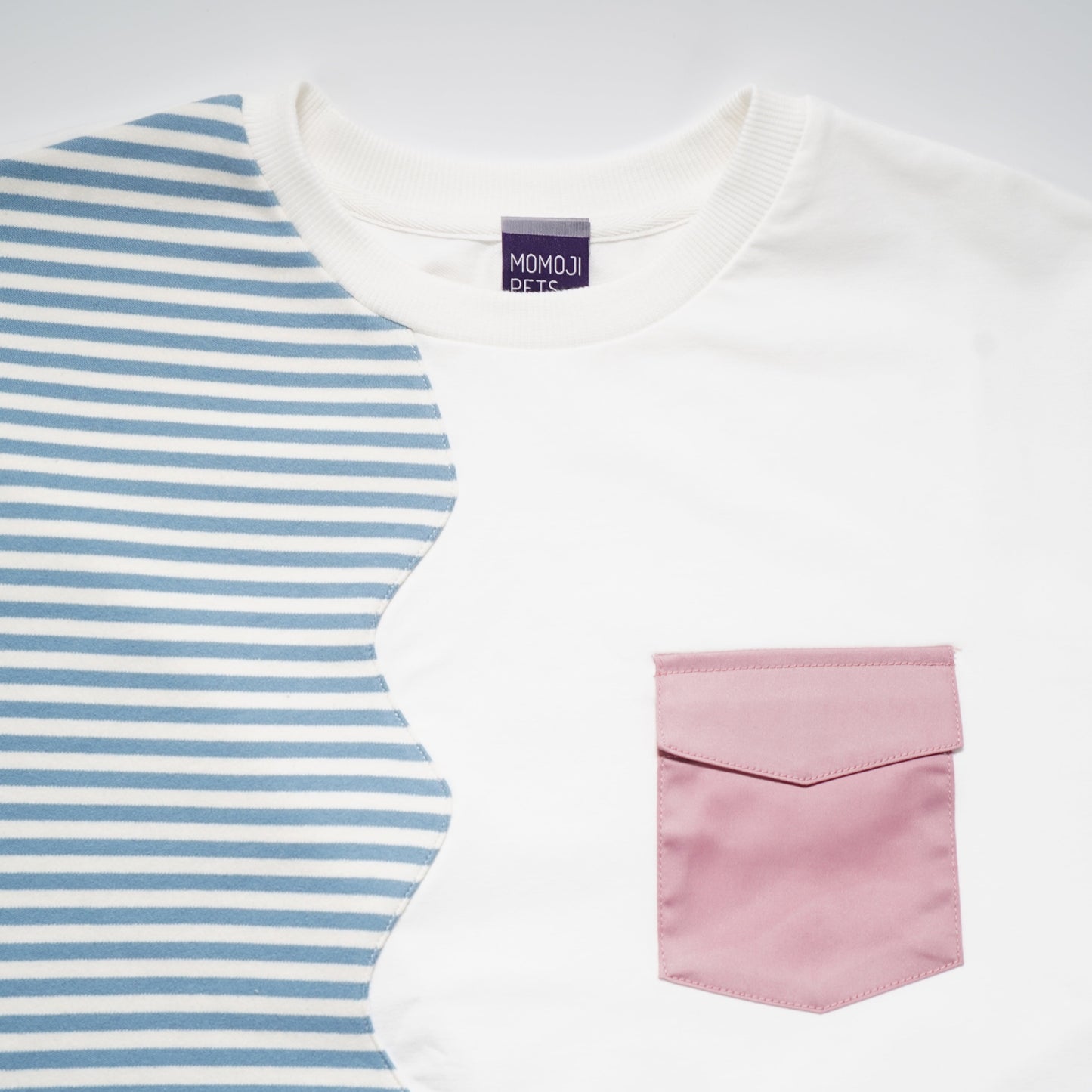 Marseille Tee (2-Breton Stripe Moonstone) | Hooman (Adult/Kids)