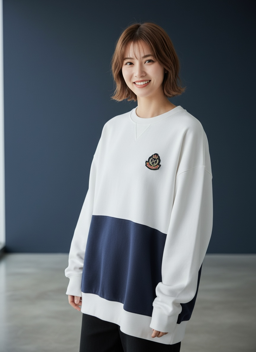 Brest Sweatshirt (1-French Riviera Blue) | Hooman (Adult/Kids)
