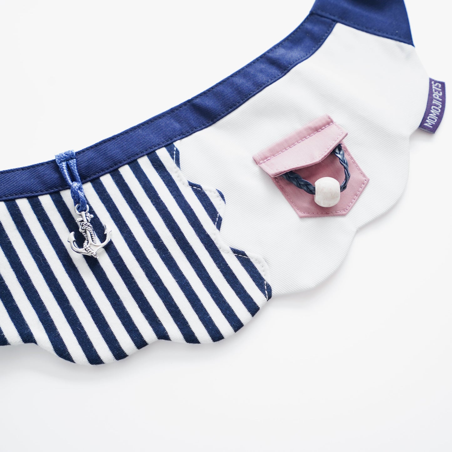 Marseille (1-Breton Stripe Navy) | Pet Neckwear