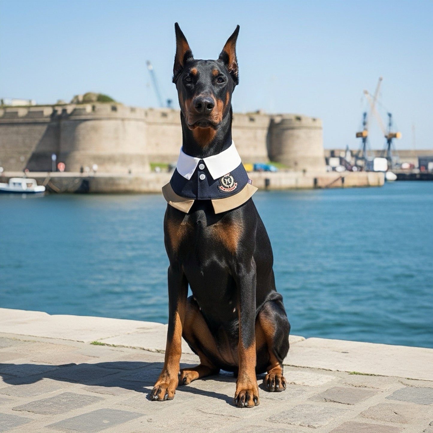 Brest (1-French Riviera Blue) | Pet Neckwear