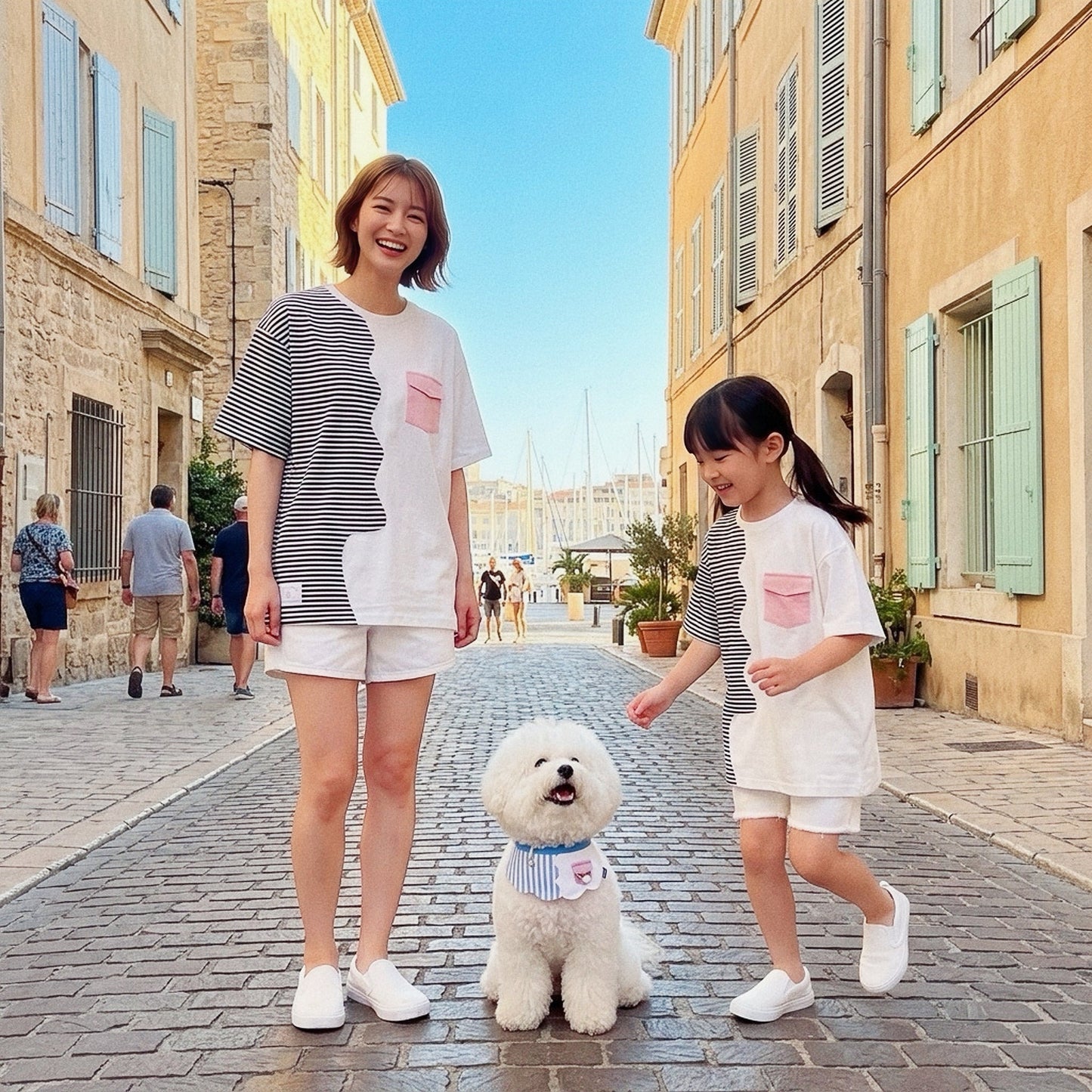 Marseille Tee (1-Breton Stripe Navy) | Hooman (Adult/Kids)